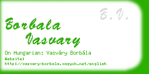 borbala vasvary business card